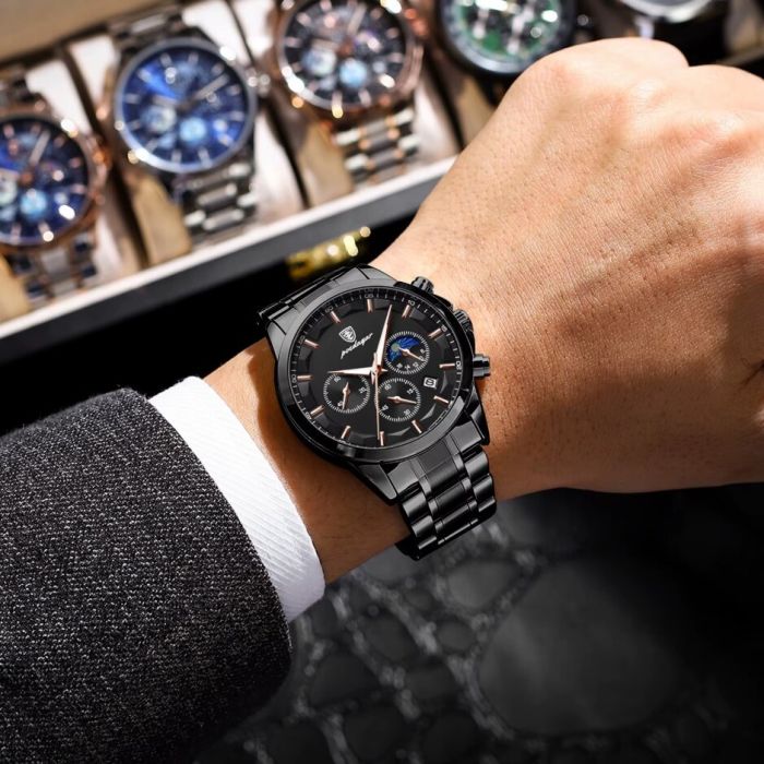 Чоловічий годинник Poedagar West Black - зображення 4