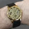 Чоловічий механічний годинник Winner Gold Metal Black
