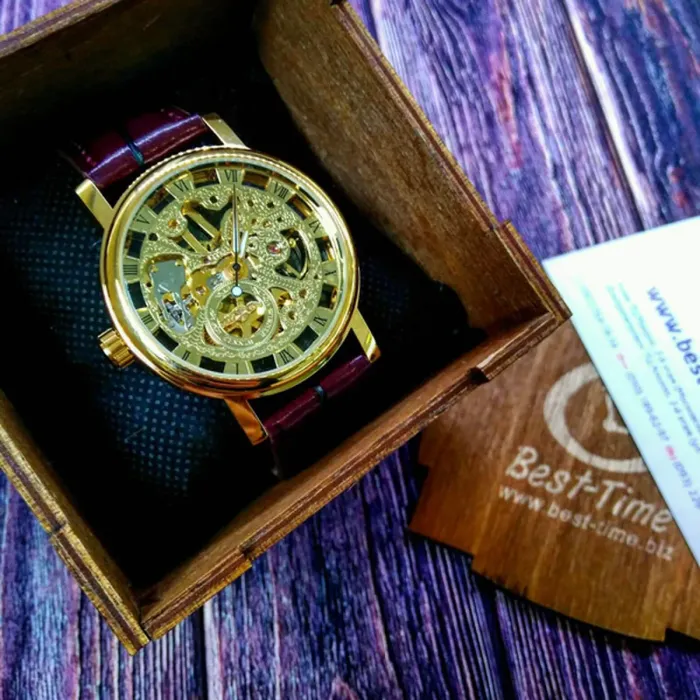 Жіночі годинники Winner Gold  Brown - зображення 9