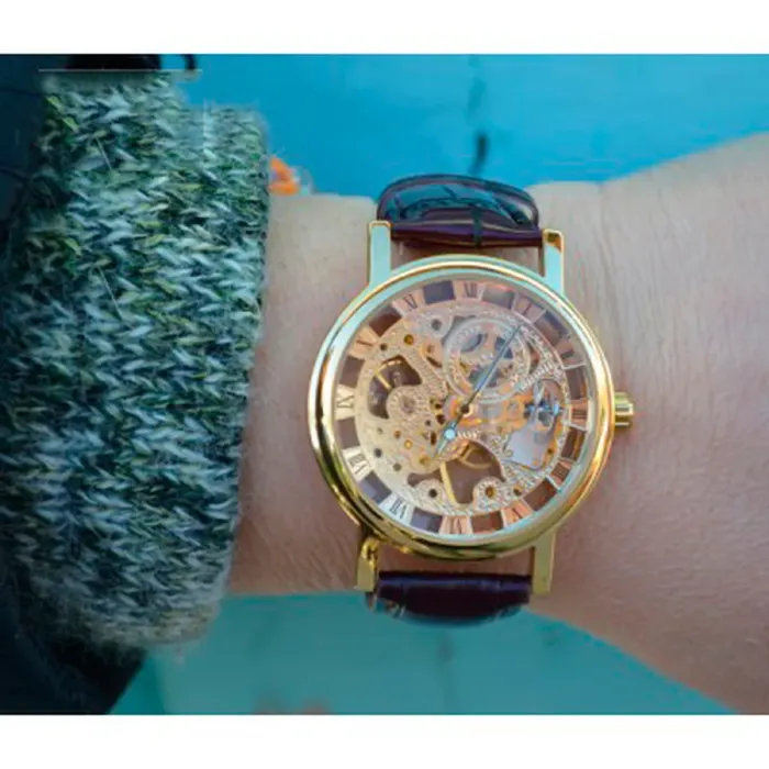 Жіночі годинники Winner Gold  Brown - зображення 11