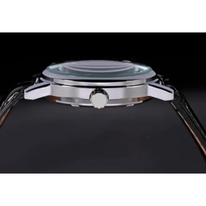 Чоловічий годинник скелетон механічний Winner Silver 1115 - зображення 8