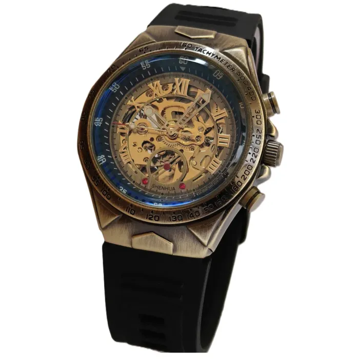 Чоловічий механічний годинник Winner Status Rubber, 2 ремінці - зображення 2