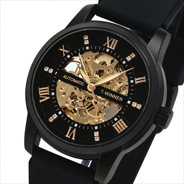 Чоловічий механічний годинник Winner Triumph R-Series, 2 ремінці - зображення 1