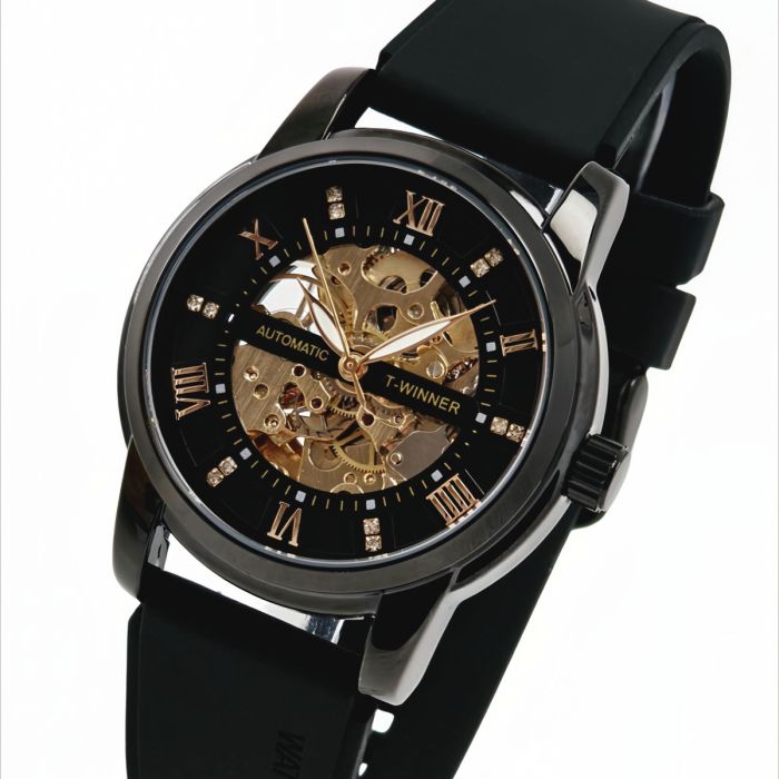 Чоловічий механічний годинник Winner Triumph R-Series, 2 ремінці - зображення 2