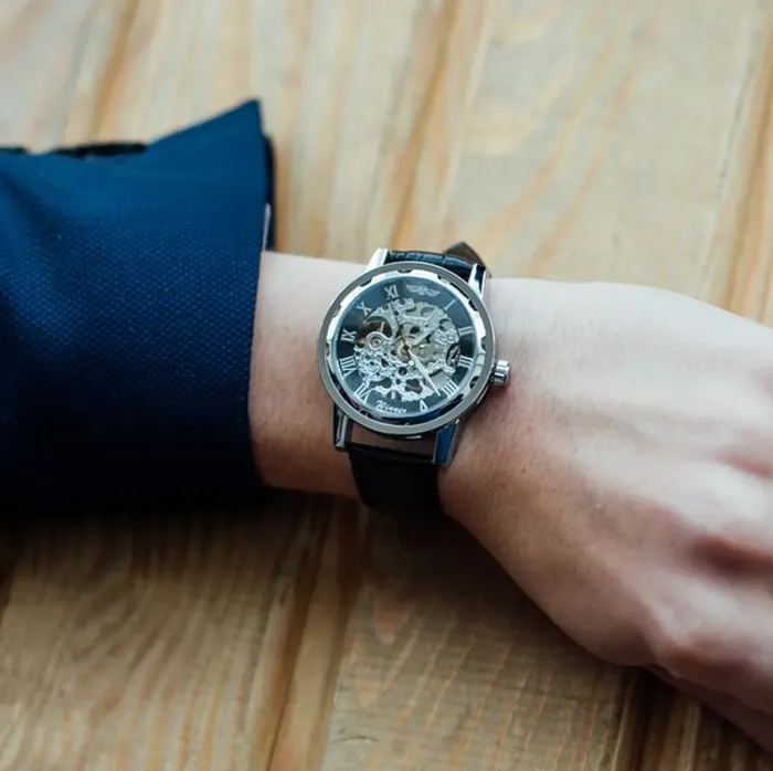 Чоловічі годинники Winner Black - зображення 5