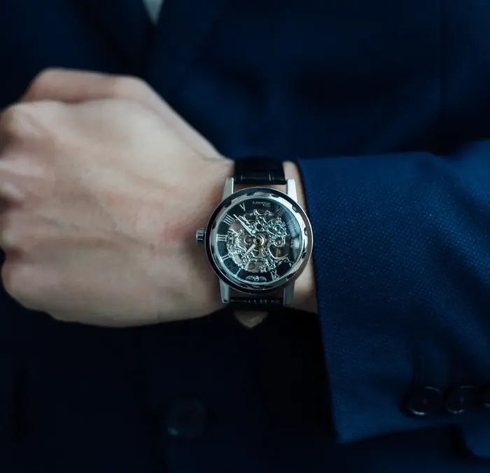 Чоловічі годинники Winner Black - зображення 4