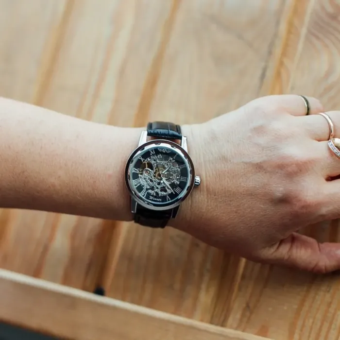 Чоловічі годинники Winner Black - зображення 10