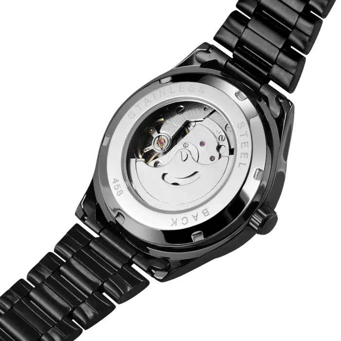 Чоловічий механічний годинник Winner Handsome Black - зображення 12