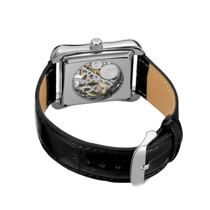 Чоловічий механічний годинник Winner Square Silver - зображення 8