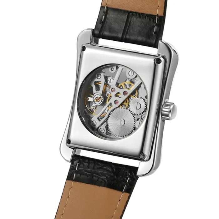 Чоловічий механічний годинник Winner Square Silver - зображення 10