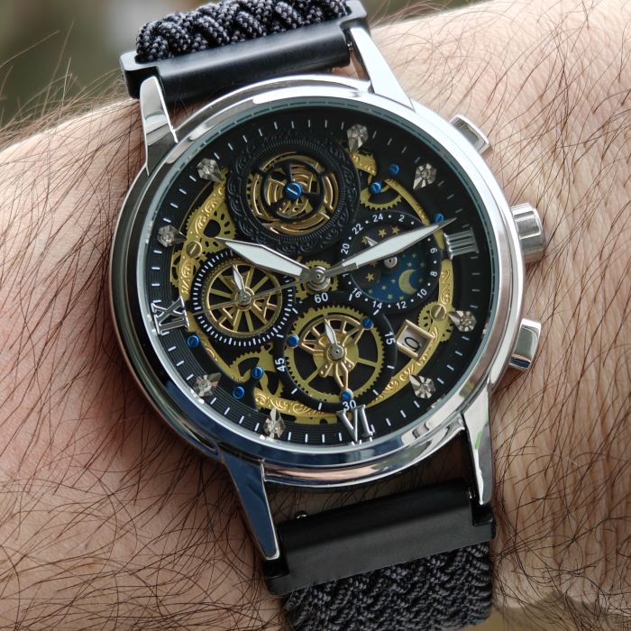 Чоловічий годинник WishDoIt Baks Fantastic, 2 ремінці - зображення 7