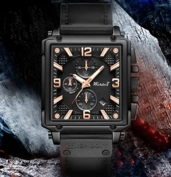 Чоловічі годинники WishDoIt Quadro - зображення 2