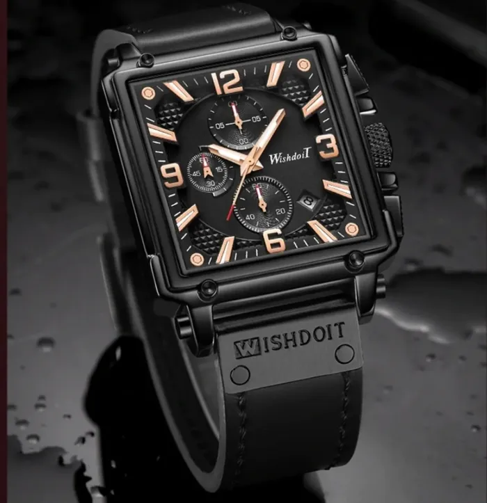 Чоловічі годинники WishDoIt Quadro - зображення 5